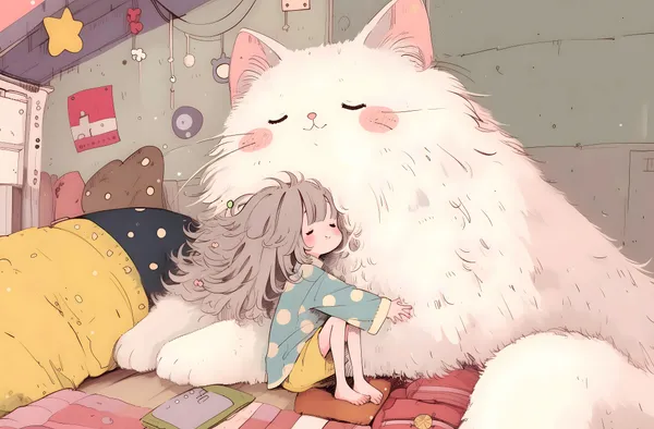 cat-and-girl